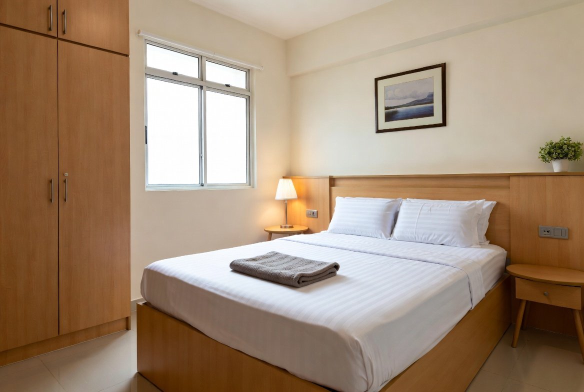 Freshly cleaned bedroom Singapore